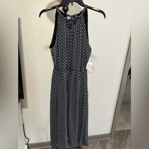 Morgan Taylor Black and White Geometric Maxi Dress